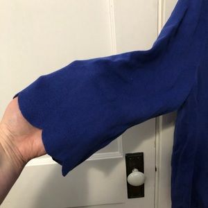 Blue Talbots sweater.